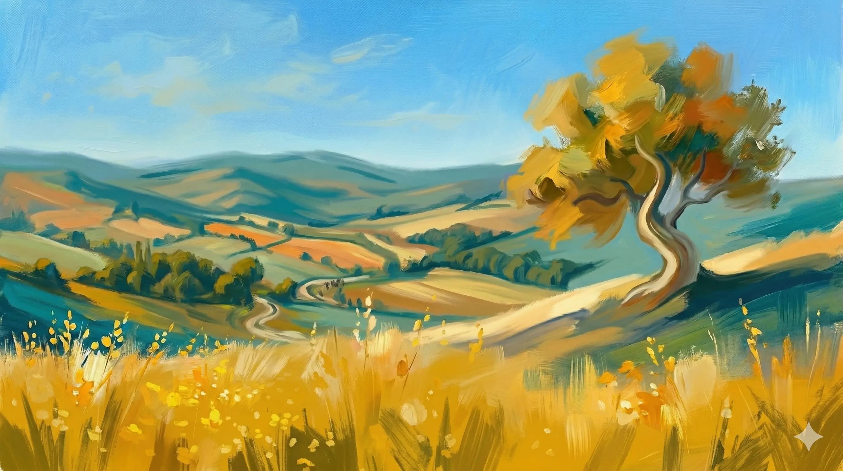 Abstract background of the English countryside